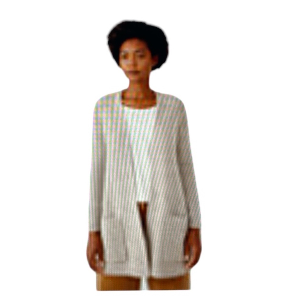 Eileen Fisher Merino Rib Raglan Cardigan in Regenerative Wool